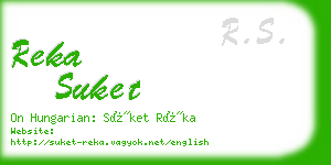 reka suket business card